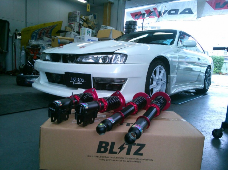 S14シルビア Blitz Zz R車高調 グランドスラム ホットロッド